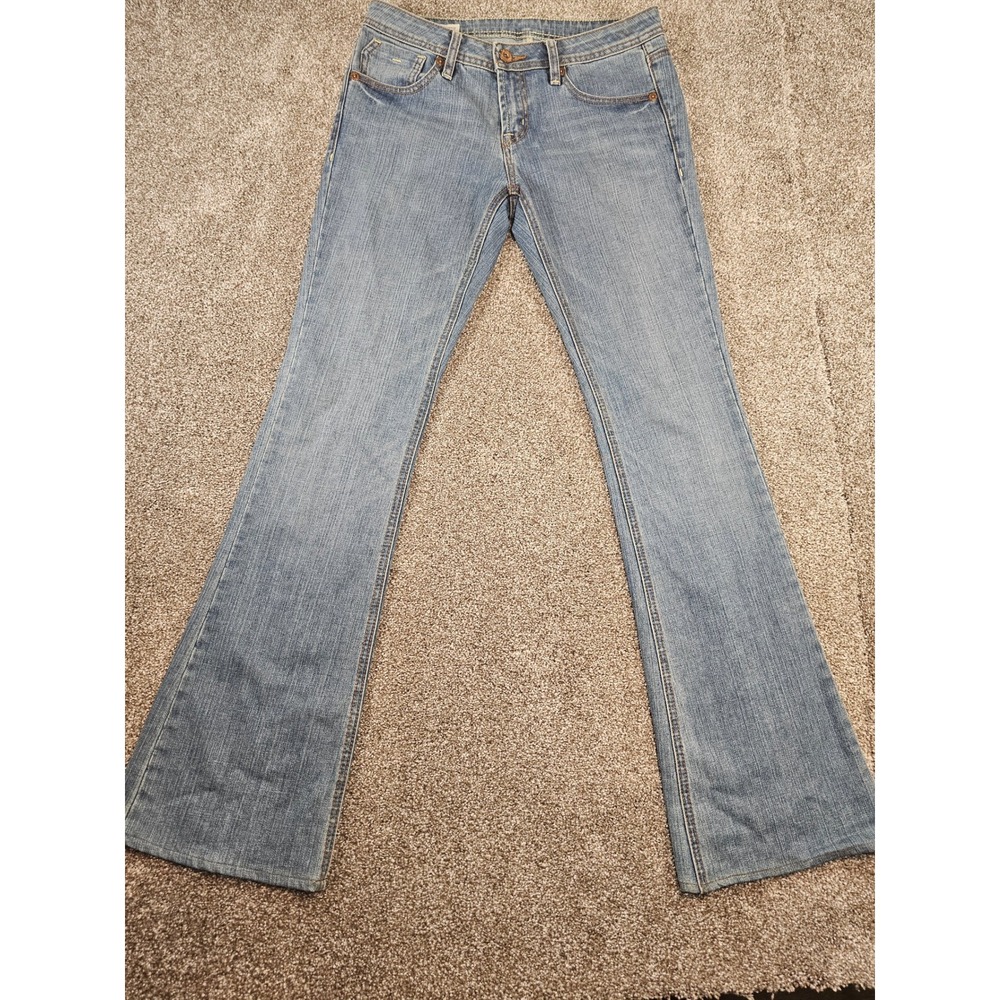 Buffalo David Bitton Lora High Rise Stretch Boot Cut Jeans Blue Denim Size 28‎